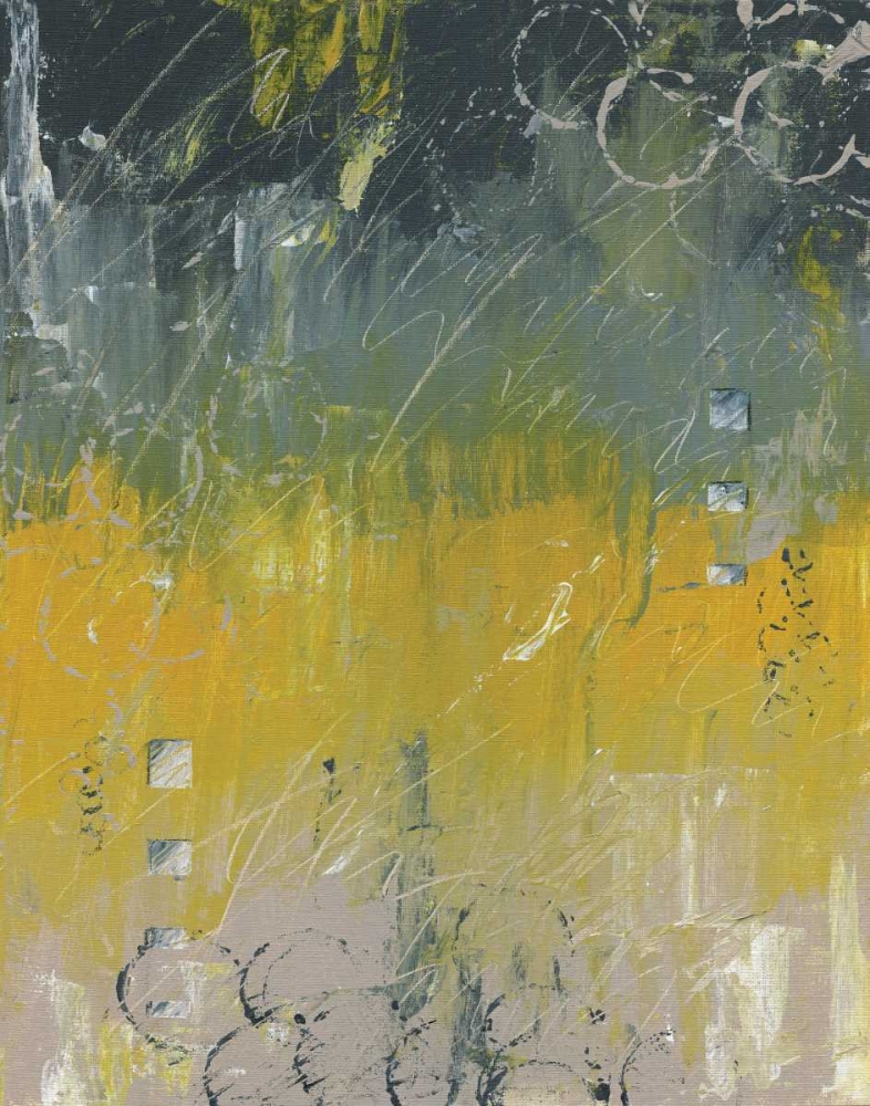 Yellow Abstract I art print by Justin Coopersmith for $57.95 CAD