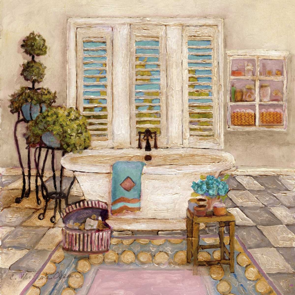 Sunny Day Bath I art print by Charlene Olson for $57.95 CAD