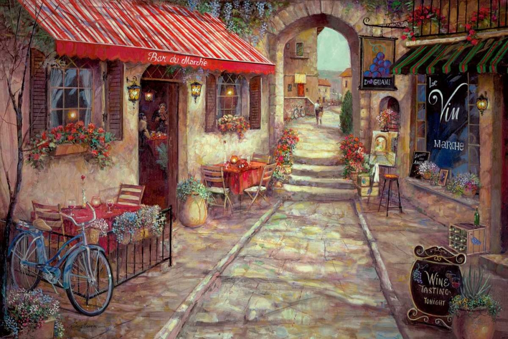 Bar du Marche art print by Ruane Manning for $57.95 CAD