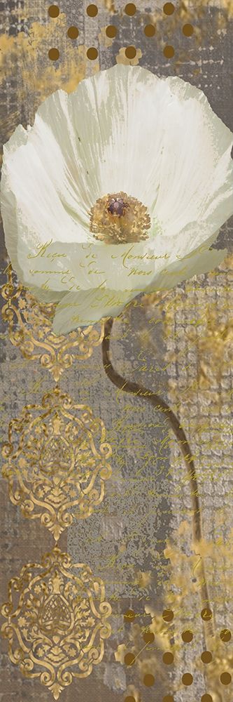 White Poppy Shimmer II-Resized art print by Nan for $57.95 CAD
