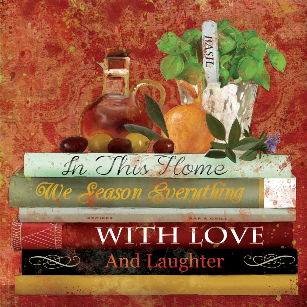 Cookbooks I art print by Carol Robinson for $57.95 CAD