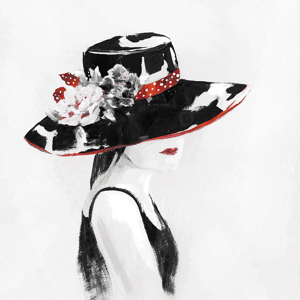 Red on Black I art print by Nan for $57.95 CAD