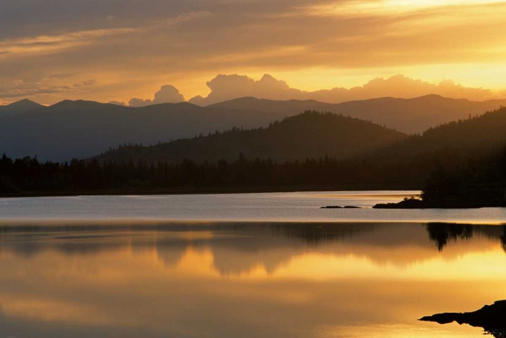 Sunset at Rainbow Lake art print by Danita Delimont for $57.95 CAD