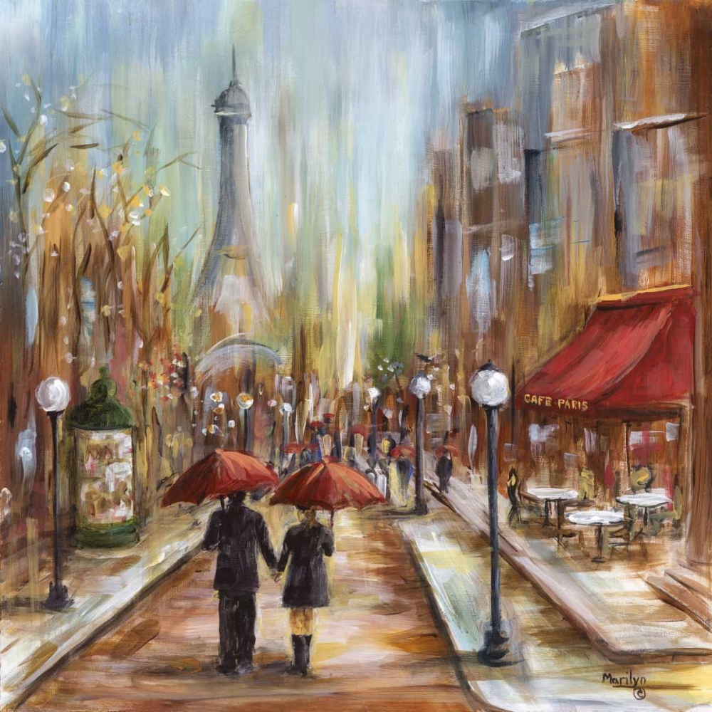 Afternoon Cafe art print by Marilyn Dunlap for $57.95 CAD