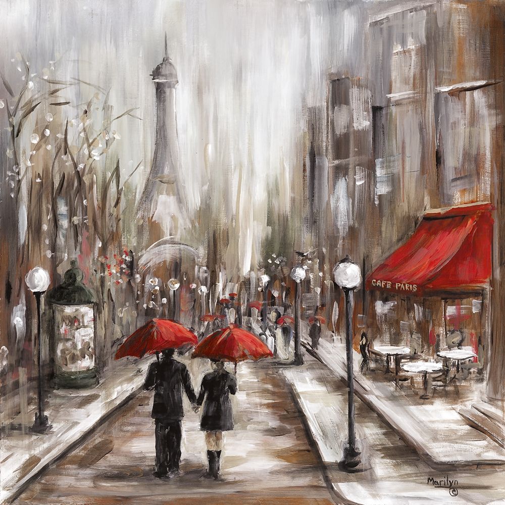 Rainy Afternoon Cafe art print by Marilyn Dunlap for $57.95 CAD