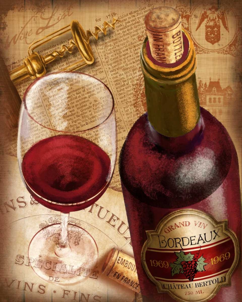 Bordeaux Wine art print by Conrad Knutsen for $57.95 CAD