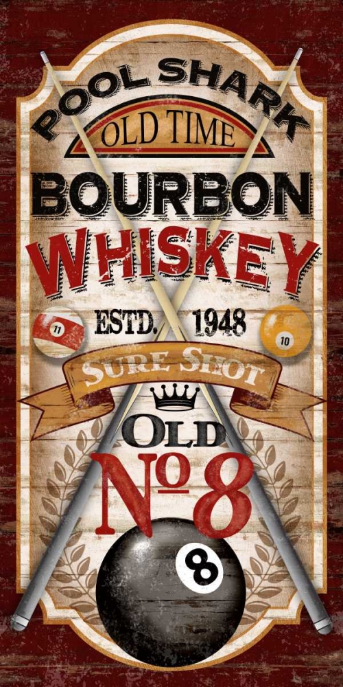 Pool Shark Whiskey art print by Conrad Knutsen for $57.95 CAD