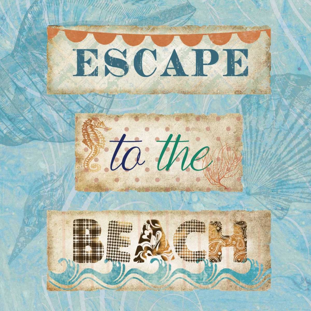 Escape to the Beach art print by Nan for $57.95 CAD
