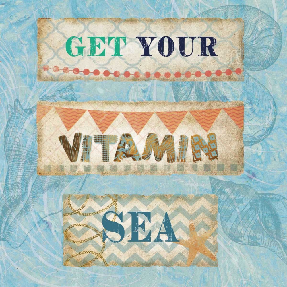Get Your Vitamin Sea art print by Nan for $57.95 CAD