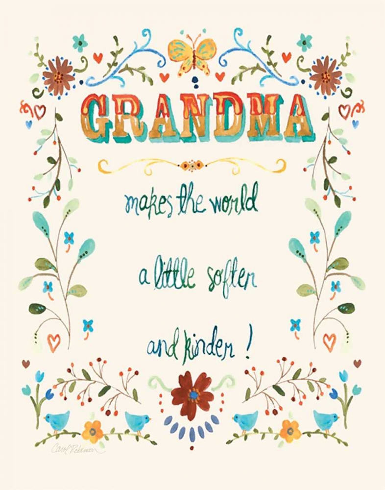 Grandma art print by Carol Robinson for $57.95 CAD