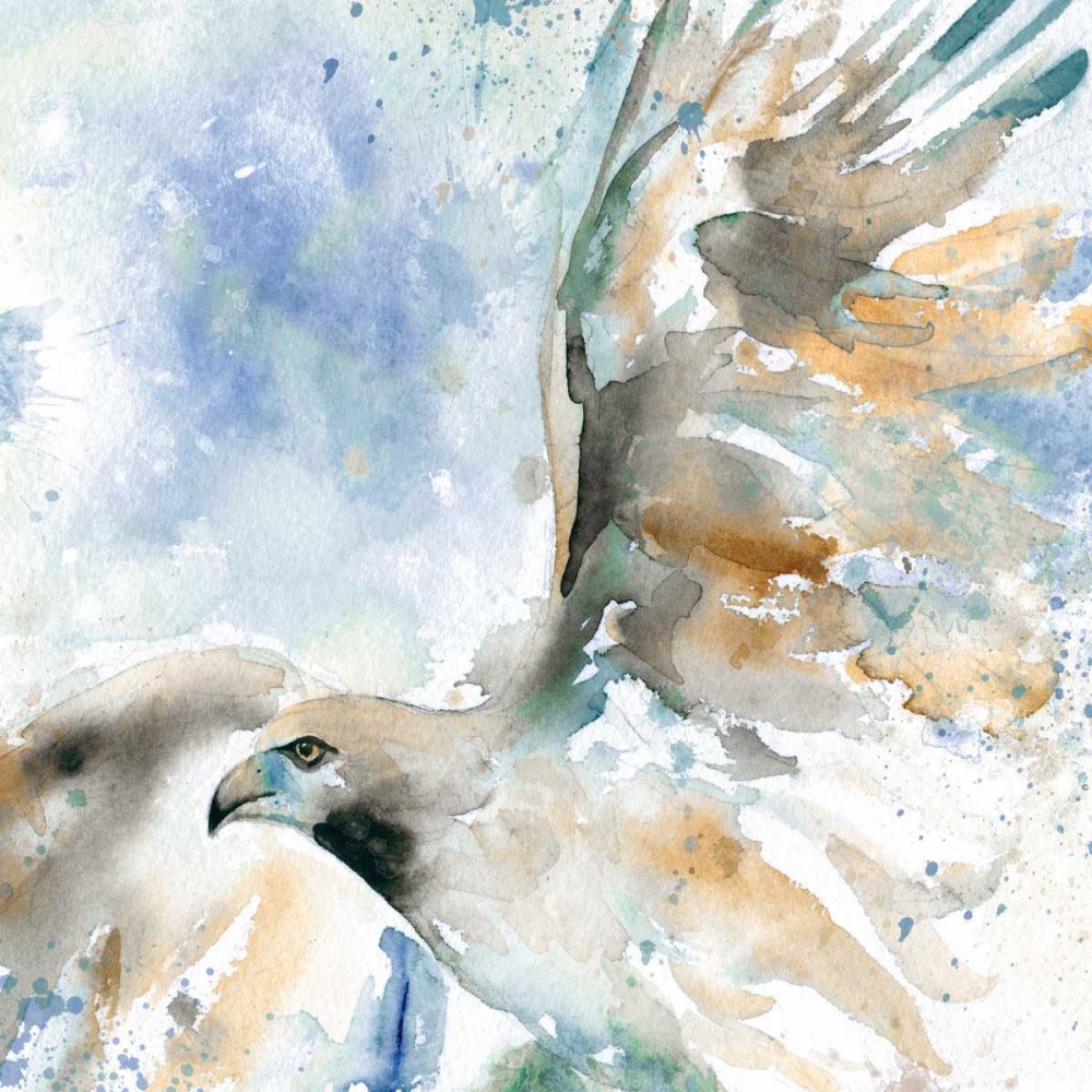 Hawk On Blue art print by Carol Robinson for $57.95 CAD