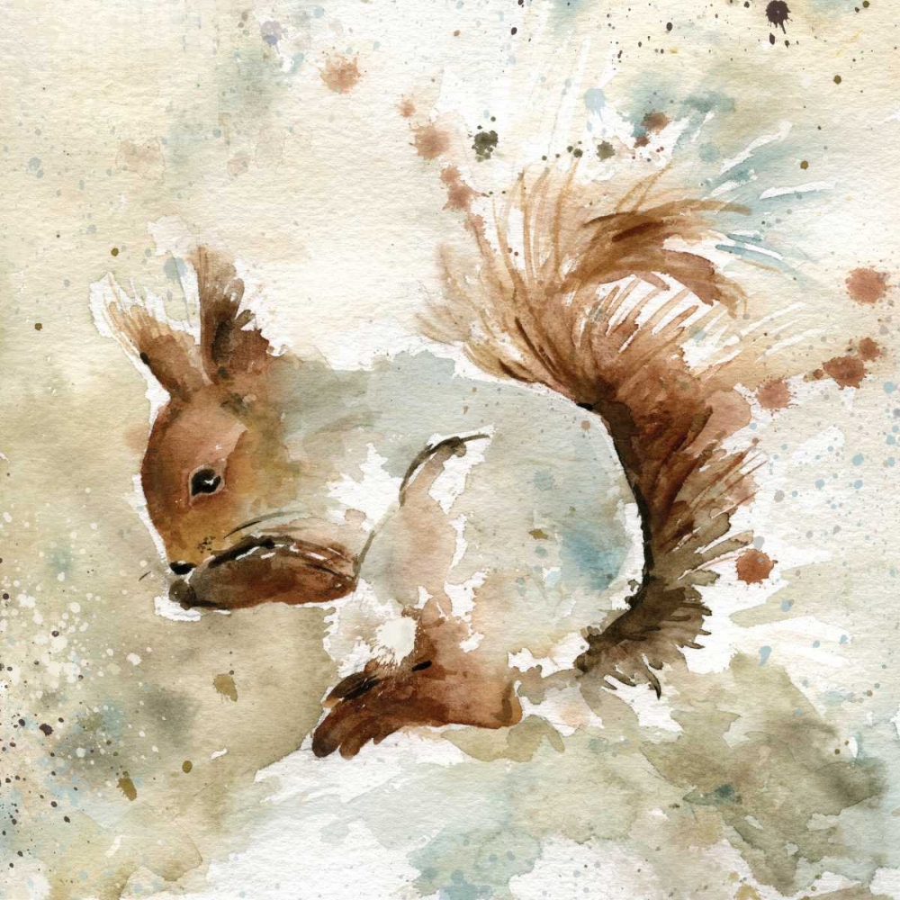 Squirrel In Spring art print by Carol Robinson for $57.95 CAD