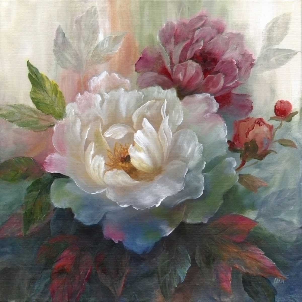 White Roses I art print by Nan for $57.95 CAD