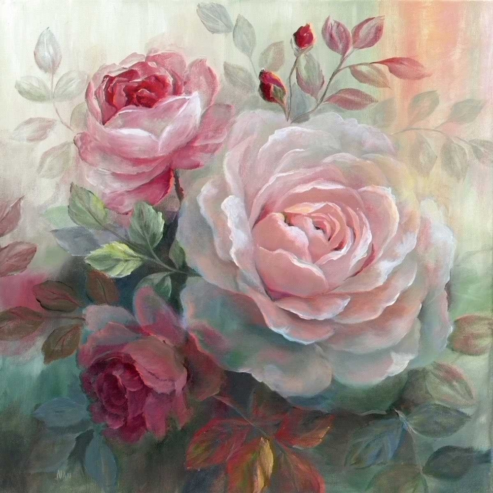 White Roses II art print by Nan for $57.95 CAD