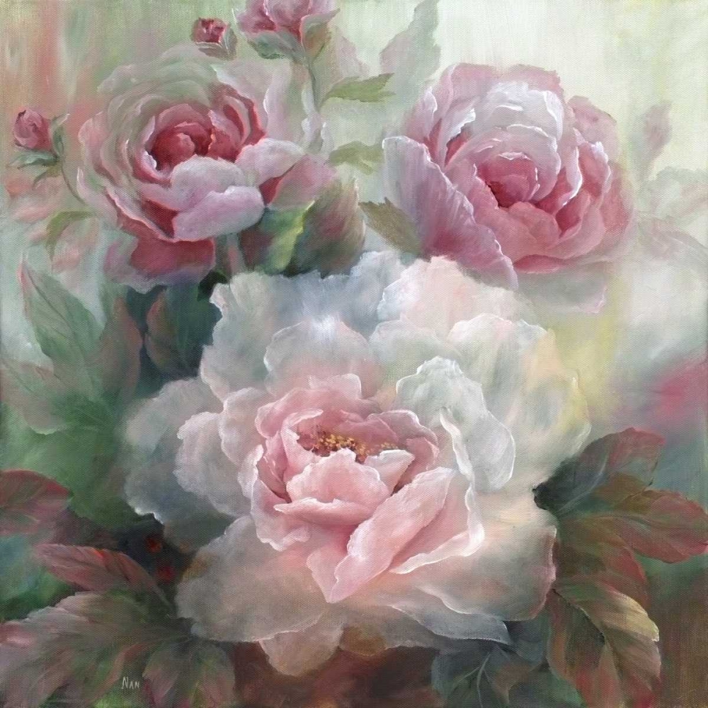 White Roses III art print by Nan for $57.95 CAD