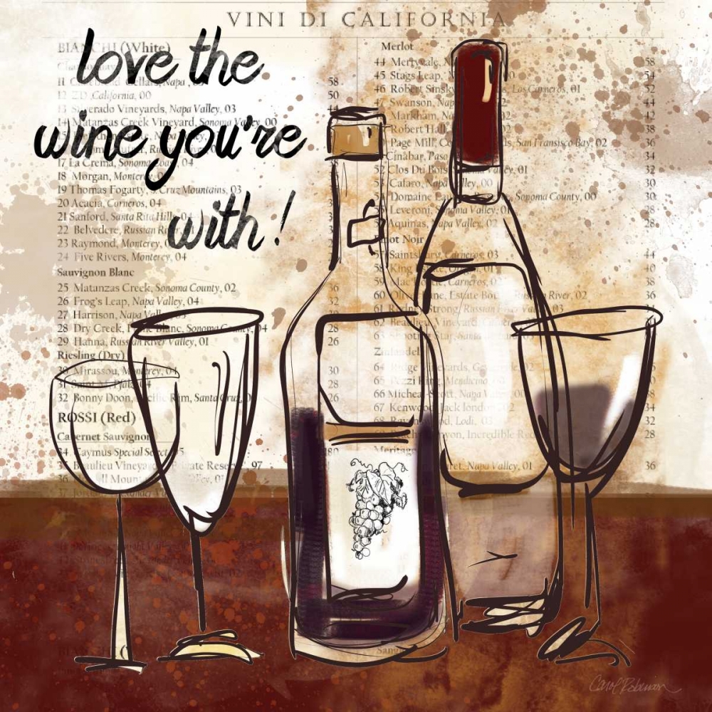 Love the Wine art print by Carol Robinson for $57.95 CAD