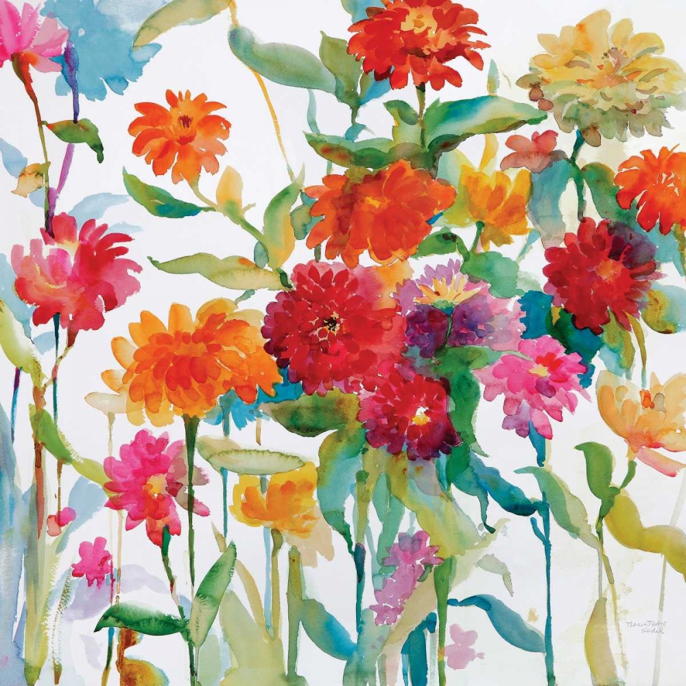 Zinnia Mixer II art print by Theresa Troise Heidel for $57.95 CAD