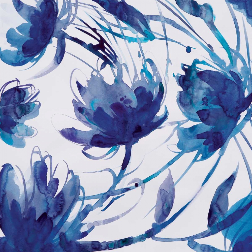 Indigo Swirl II art print by Theresa Troise Heidel for $57.95 CAD