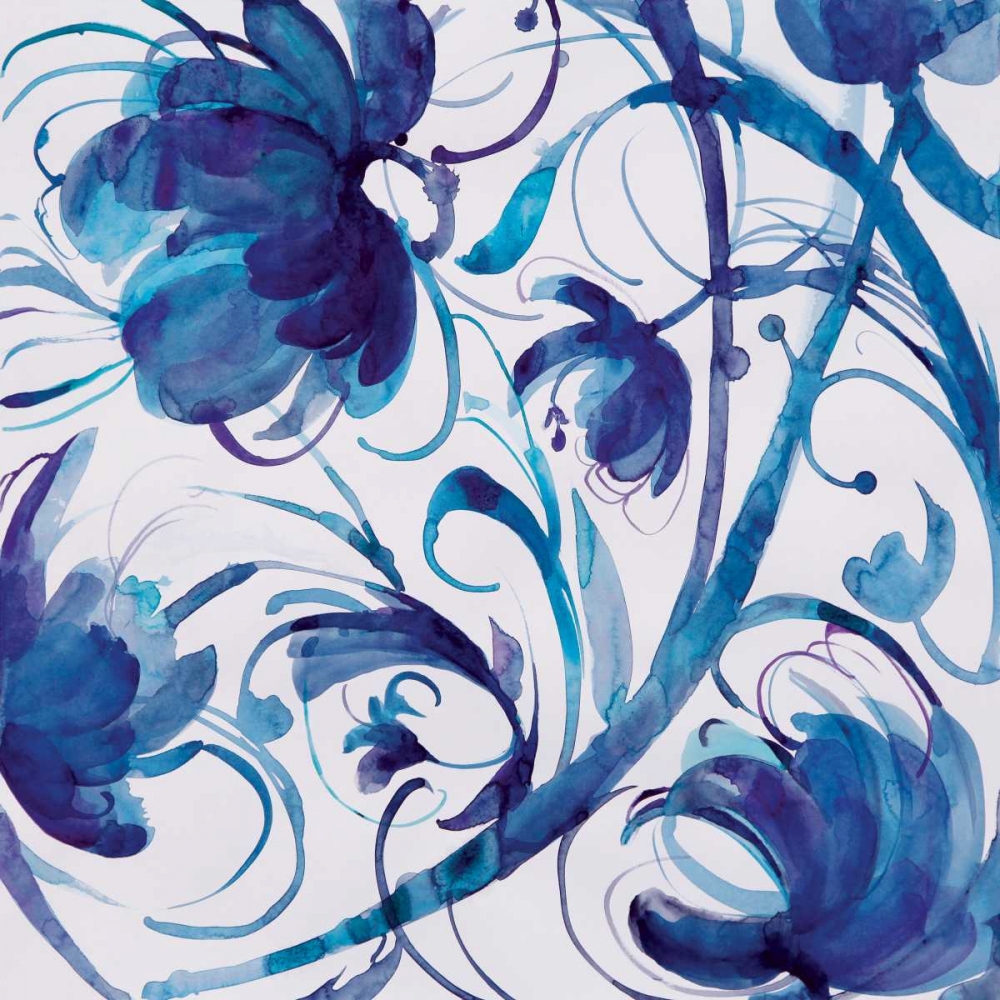 Indigo Swirl III art print by Theresa Troise Heidel for $57.95 CAD