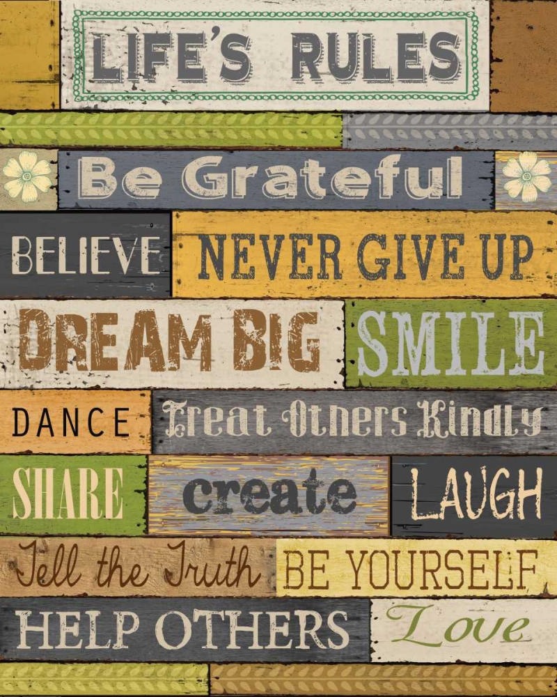 Lifes Rules art print by Conrad Knutsen for $57.95 CAD