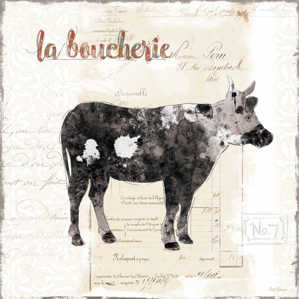 Golden Cuisine Cow art print by Carol Robinson for $57.95 CAD