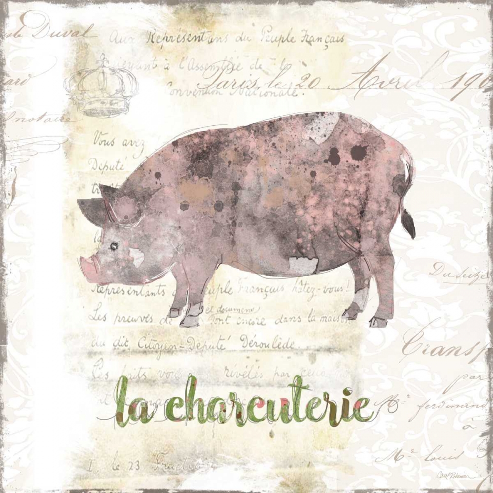 Golden Cuisine Pig art print by Carol Robinson for $57.95 CAD