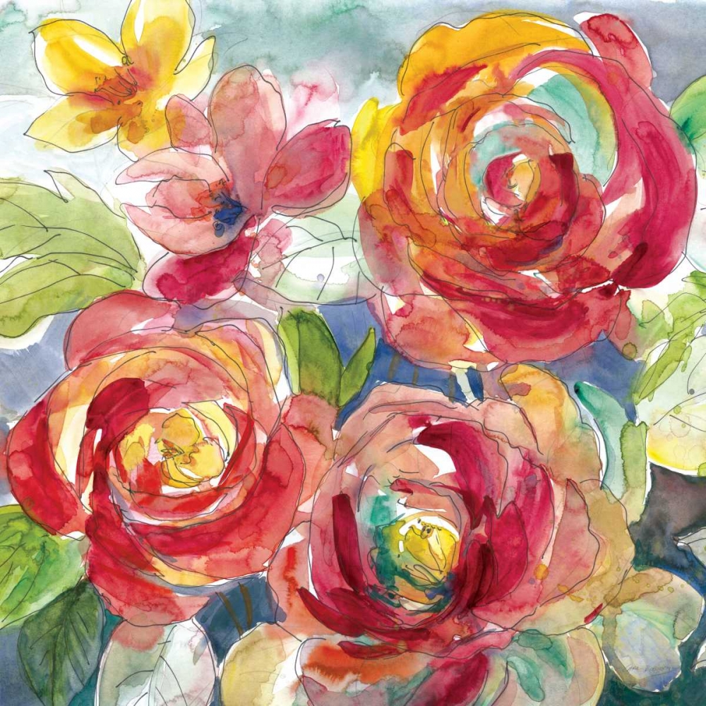 Garden Party I art print by Carol Robinson for $57.95 CAD