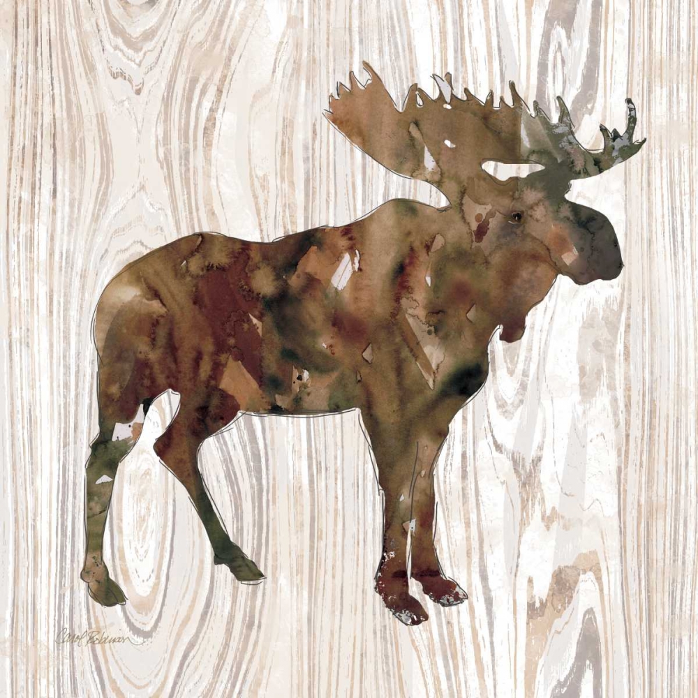 Pine Forest Moose art print by Carol Robinson for $57.95 CAD