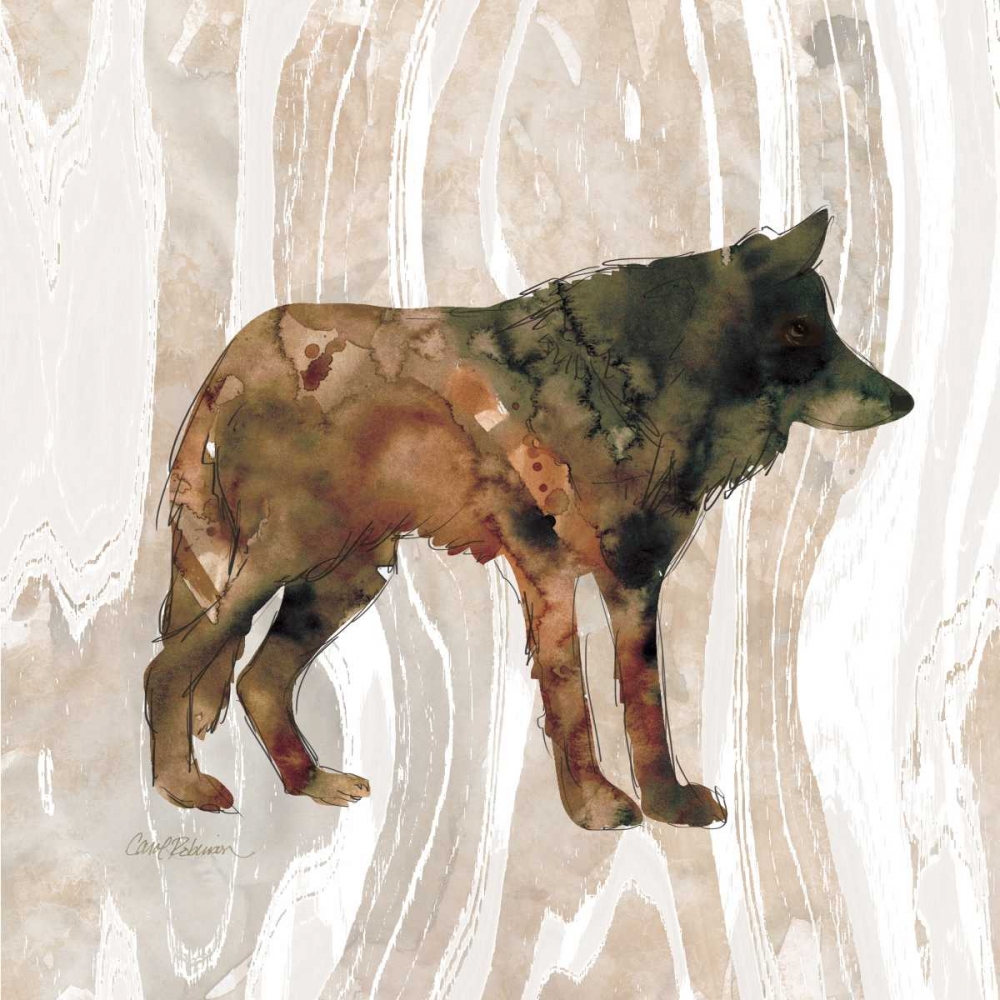 Pine Forest Wolf art print by Carol Robinson for $57.95 CAD