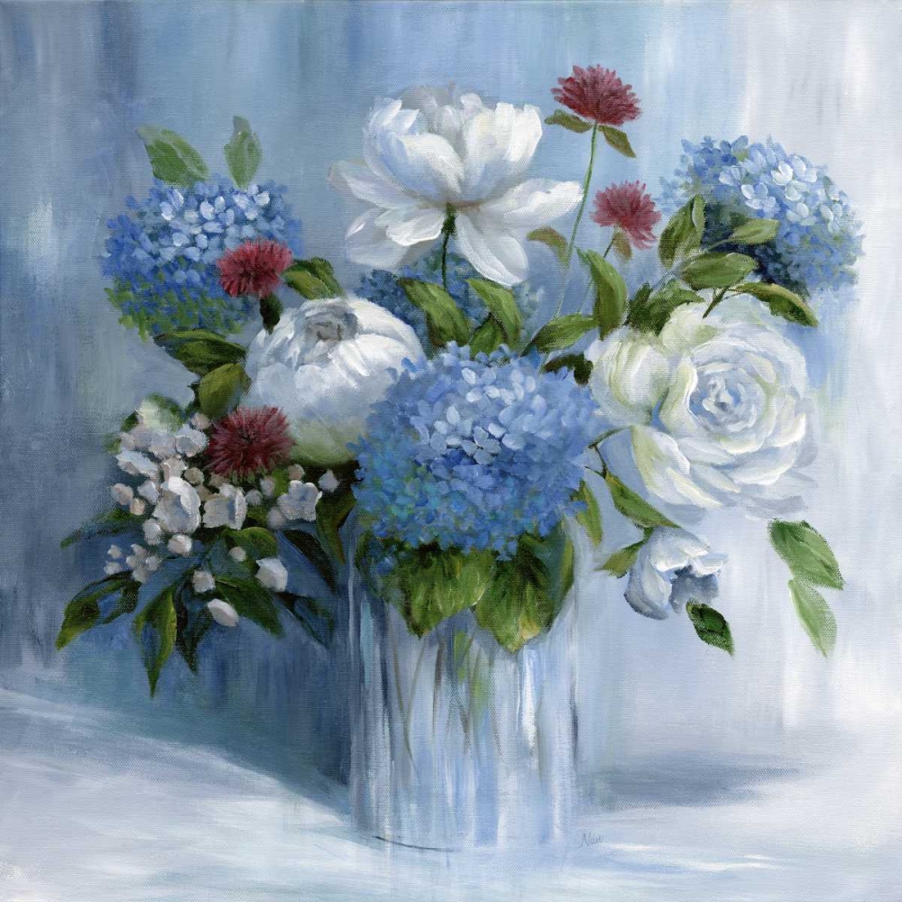 Blue Arrangement art print by Nan for $57.95 CAD