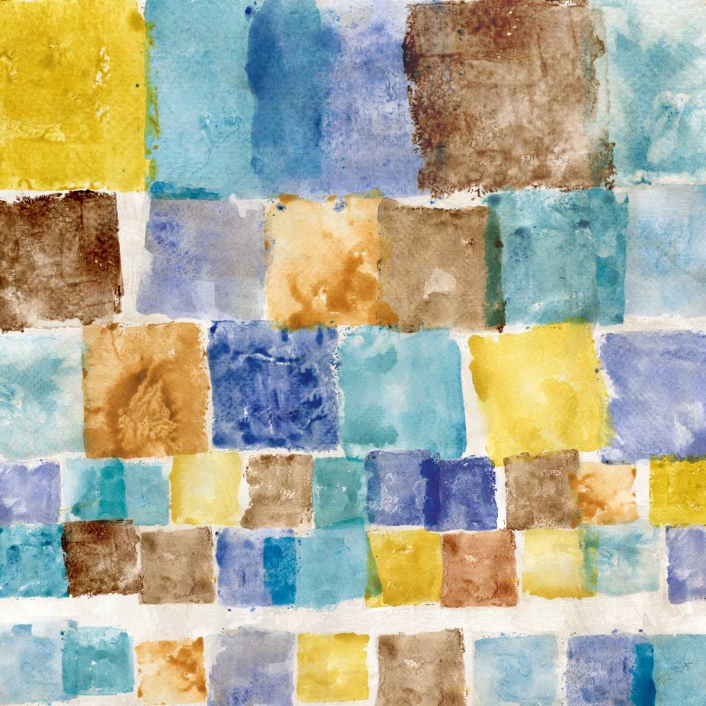 Color Block Cascade art print by Katrina Craven for $57.95 CAD