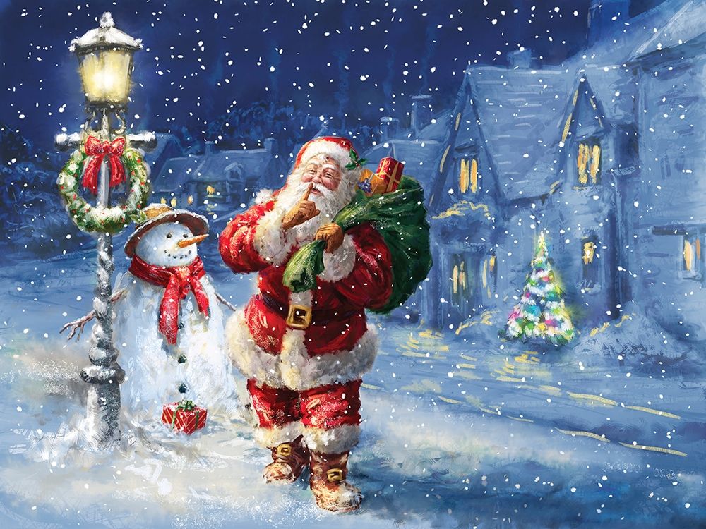 Merry Christmas Night art print by Marcello Corti for $57.95 CAD