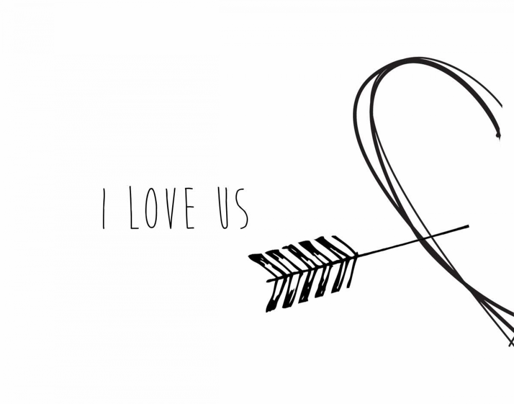 I Love Us art print by CAD Designs for $57.95 CAD