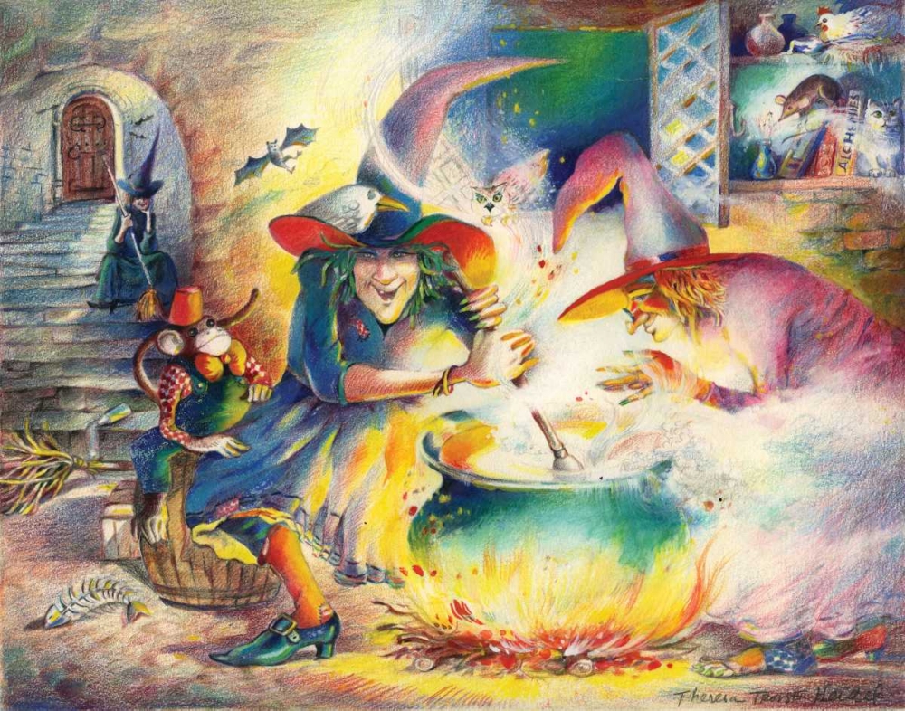 Witches Brew art print by Theresa Troise Heidel for $57.95 CAD