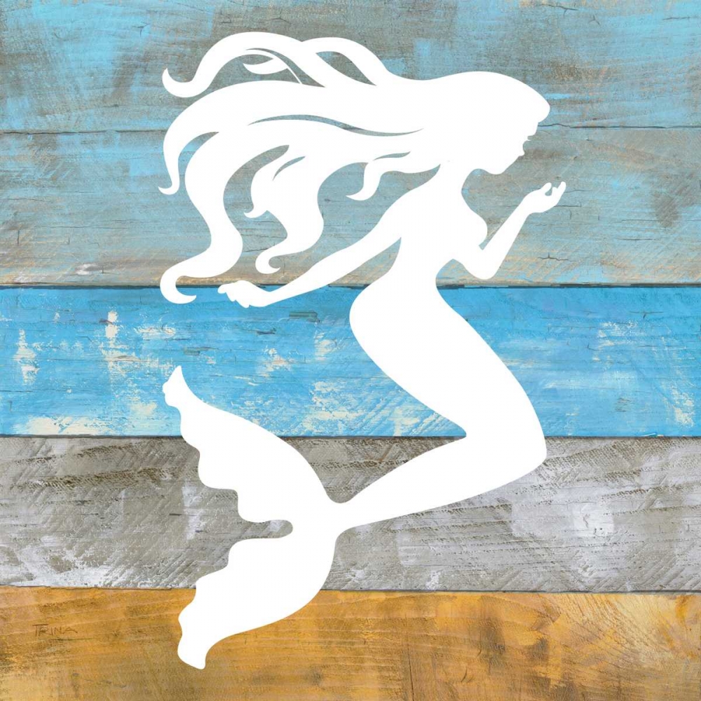 Woodgrain Mermaid art print by Katrina Craven for $57.95 CAD