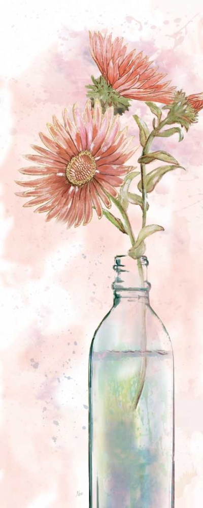 Vintage Bottle Daisy art print by Nan for $57.95 CAD