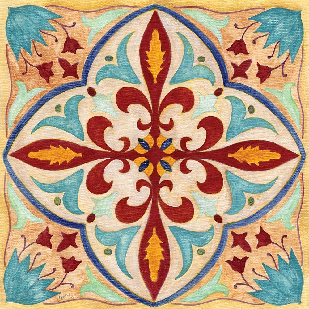 Jeweled Mosaic I art print by Tava Studios for $57.95 CAD