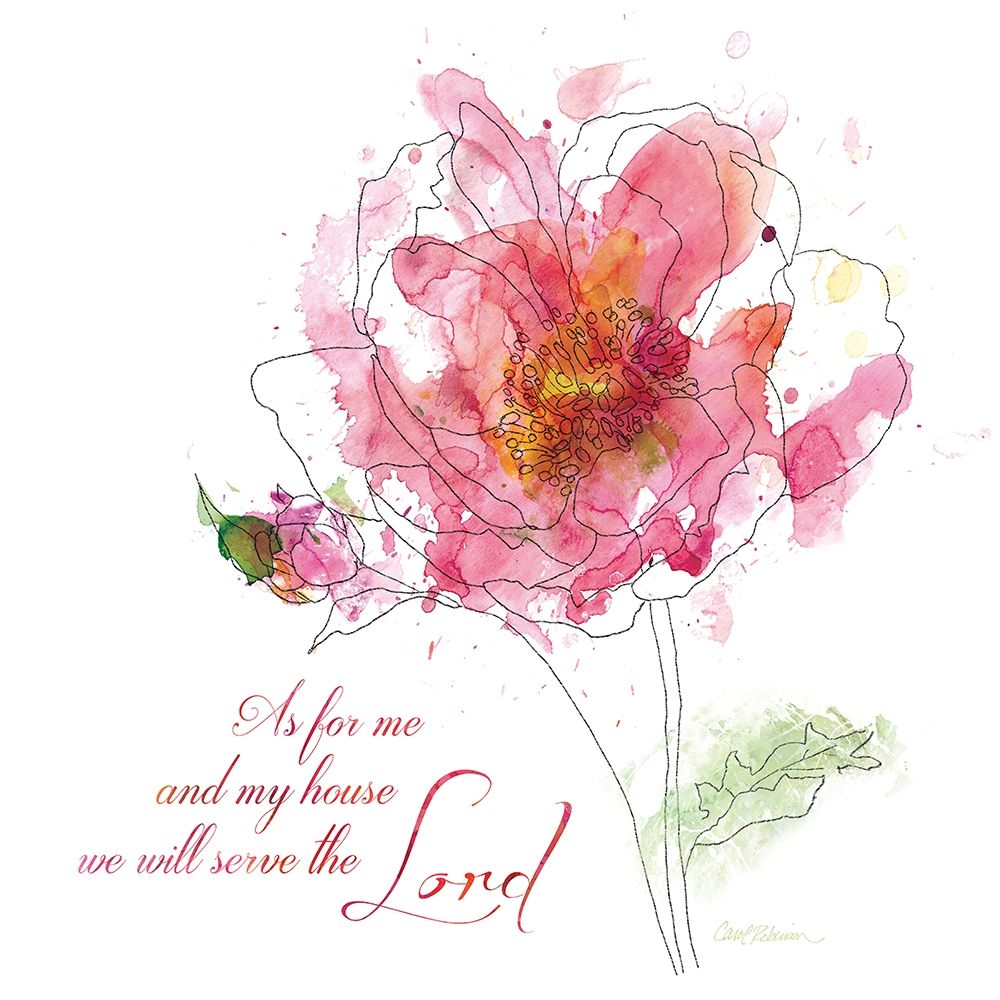 Scripture Bloom I art print by Carol Robinson for $57.95 CAD