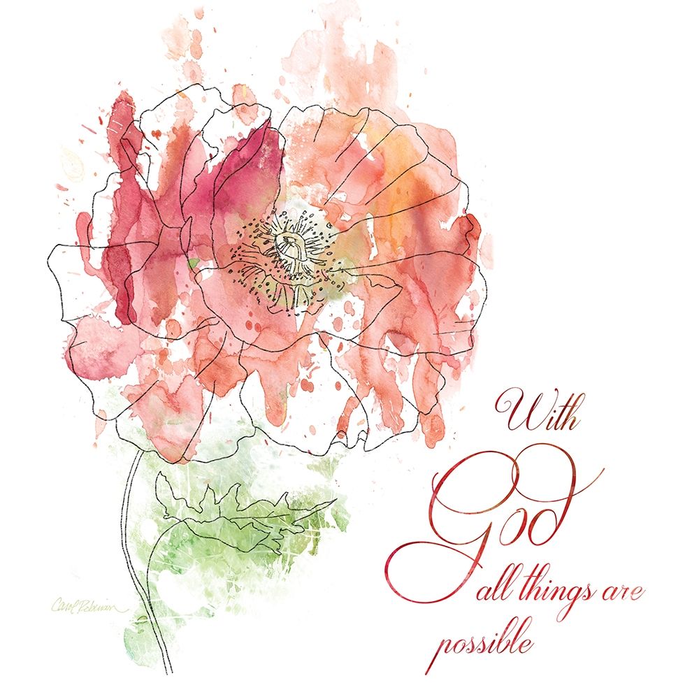 Scripture Bloom II art print by Carol Robinson for $57.95 CAD