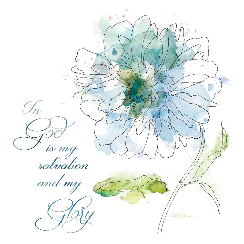 Scripture Bloom IV art print by Carol Robinson for $57.95 CAD