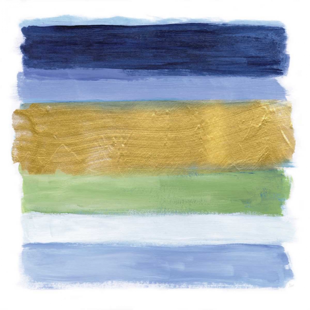 Blue Strokes art print by Nan for $57.95 CAD