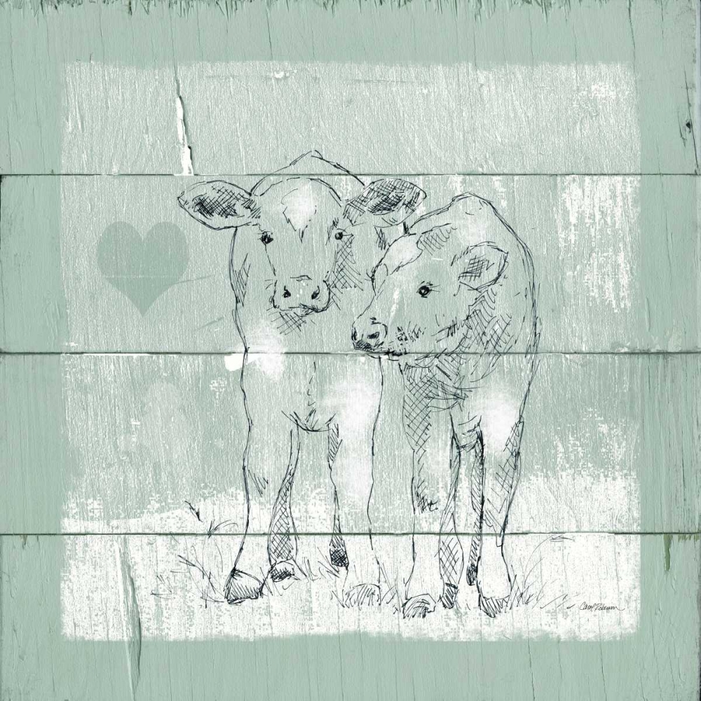 Friendly Calves I art print by Carol Robinson for $57.95 CAD