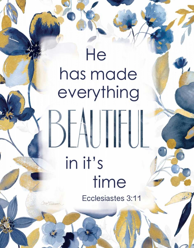 Indigo Scripture I art print by Carol Robinson for $57.95 CAD