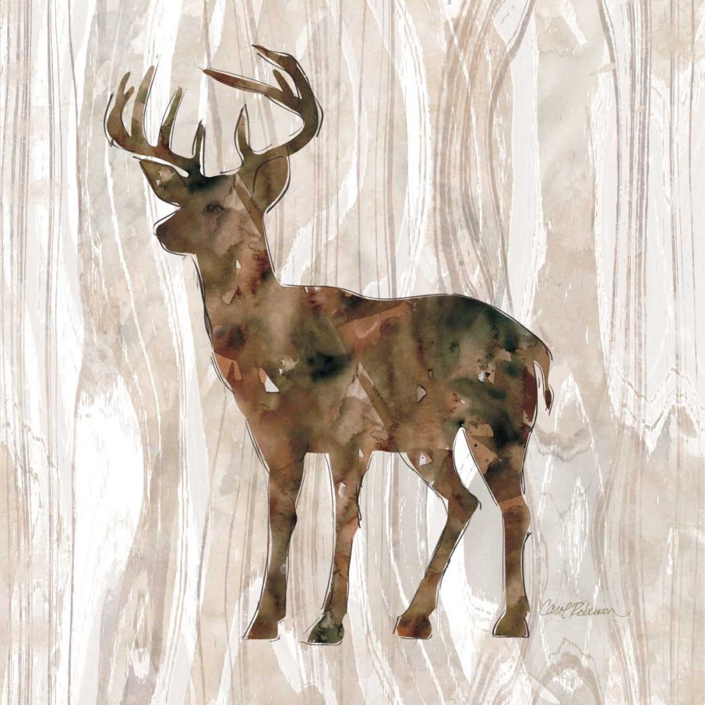 Pine Forest Deer art print by Carol Robinson for $57.95 CAD