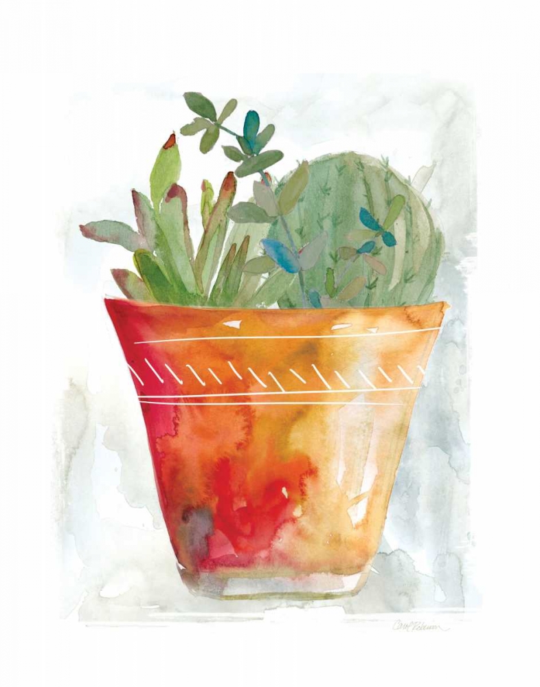 Terracotta Cactus art print by Carol Robinson for $57.95 CAD