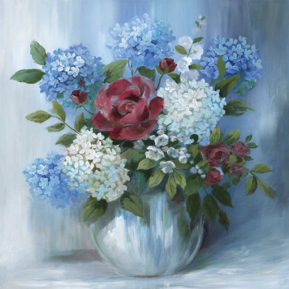 Hydrangea Arrangement art print by Nan for $57.95 CAD