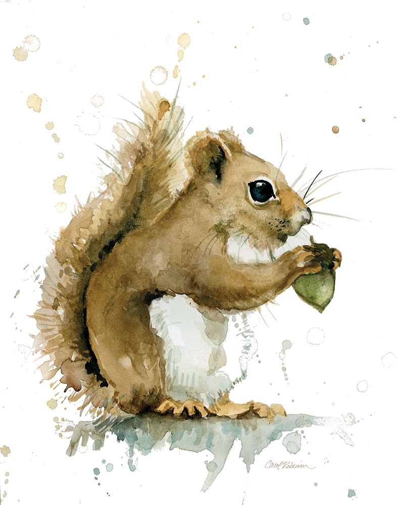 Harvest Squirrel art print by Carol Robinson for $57.95 CAD