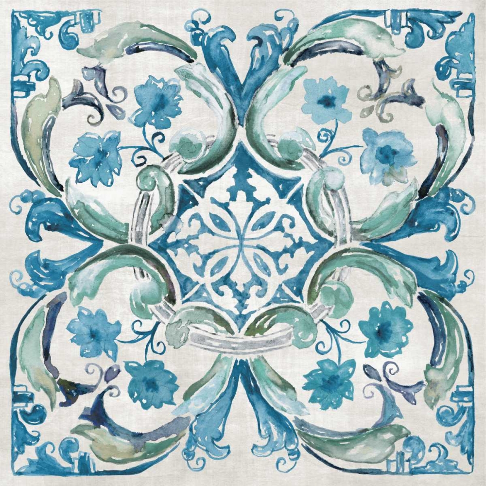 Carribean Tile I art print by Nan for $57.95 CAD