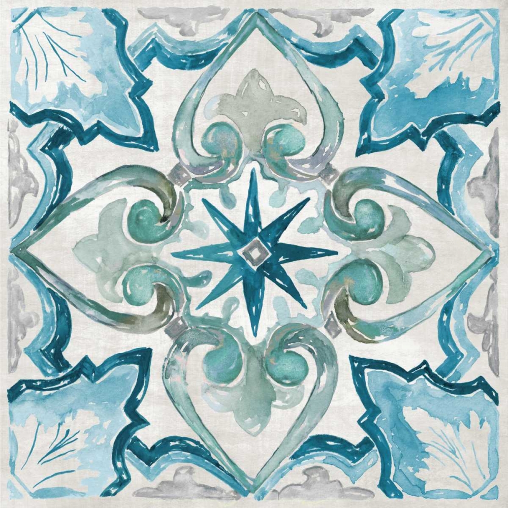 Carribean Tile II art print by Nan for $57.95 CAD