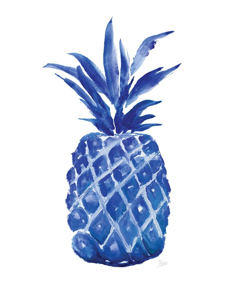 Indigo Pineapple art print by Nan for $57.95 CAD